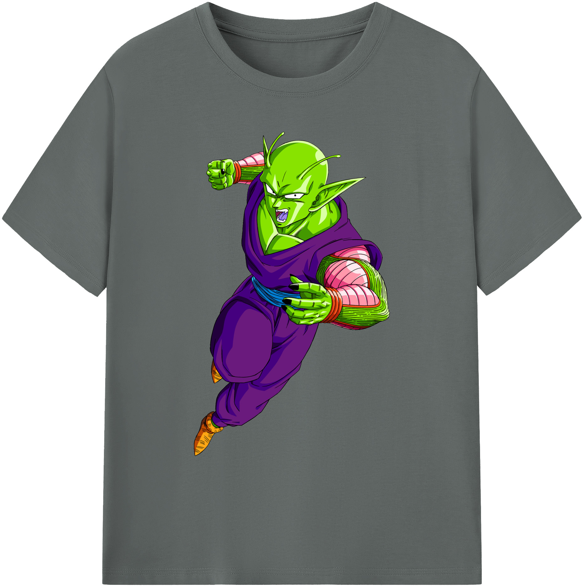 （画像用） ドラゴンボール ピッコロ DRAGON BALL Piccolo 綿100％ メンズ半袖Tシャツ｜肌触りやわらか＆通気性